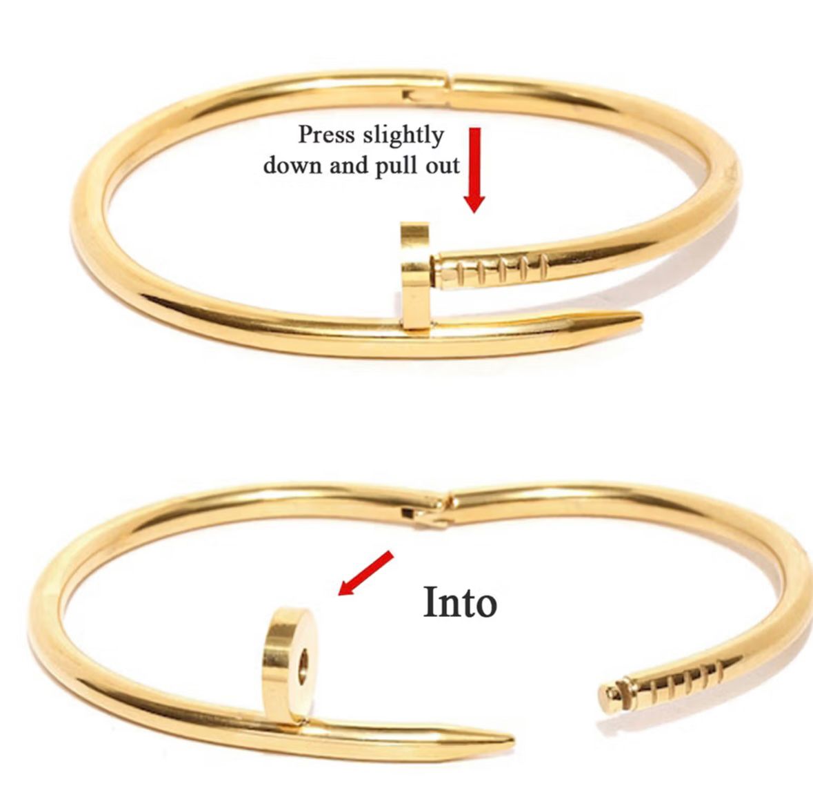 Classic Love and Bold Nail Cuff